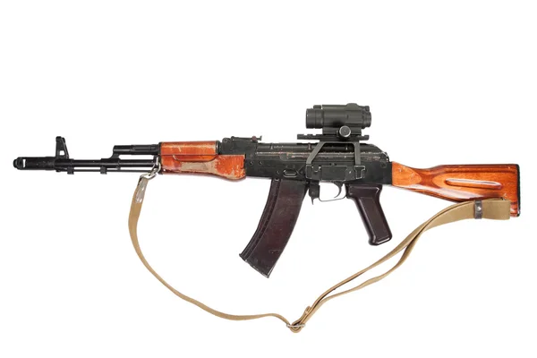Rifle Kalashnikov con mira óptica —  Fotos de Stock