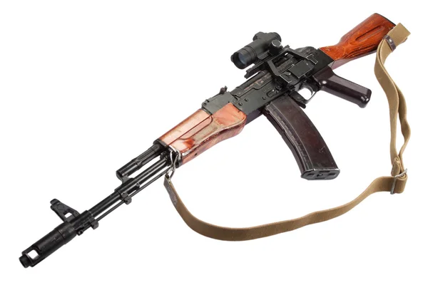 Fucile Kalashnikov con vista ottica — Foto Stock