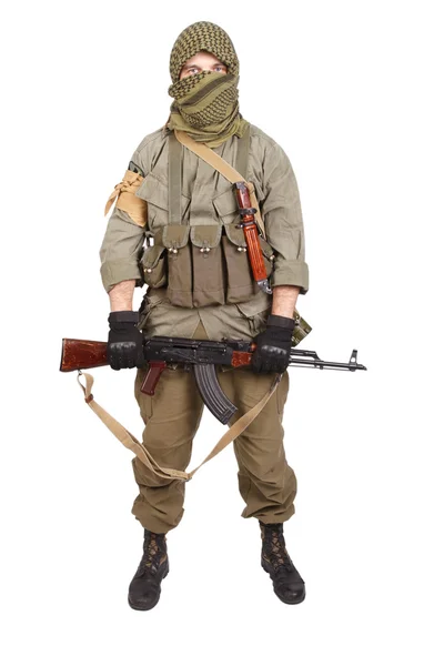 Mercenary with AK 47 — Stock Photo, Image