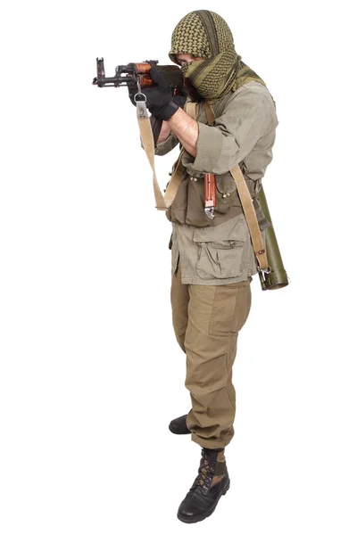 Mercenario con AK 47 — Foto Stock