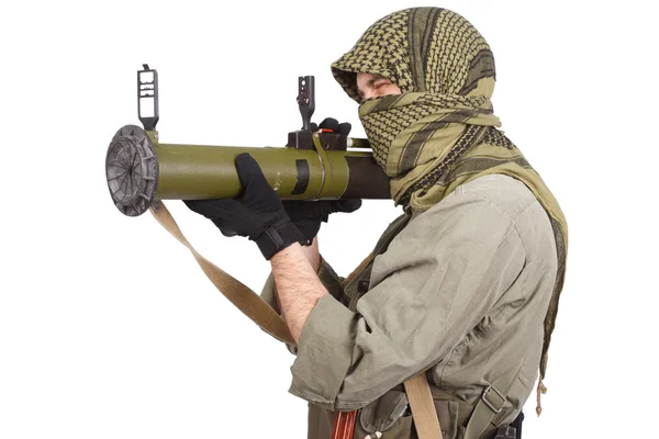 Mercenario con lanciarazzi anticarro - RPG — Foto Stock