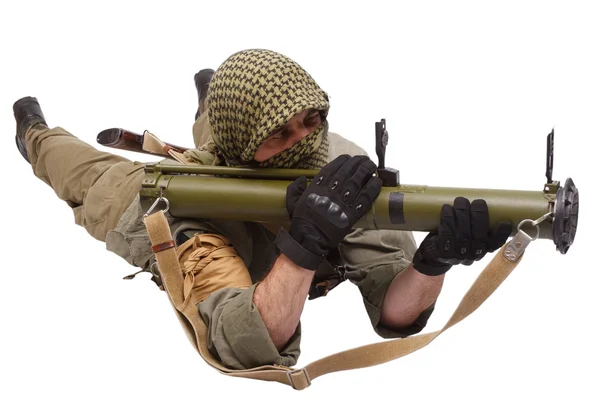 Mercenario con lanzacohetes antitanque - RPG —  Fotos de Stock