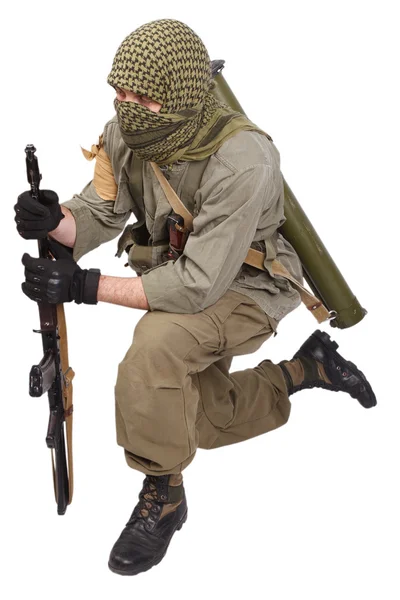 Mercenary with AK 47 — Stock Photo, Image