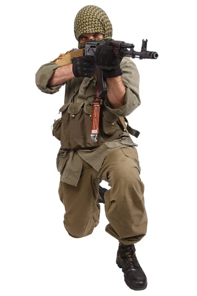 Mercenary with AK 47 — Stock Photo, Image