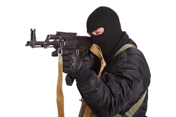 Terrorysta z Kałasznikowa — Zdjęcie stockowe
