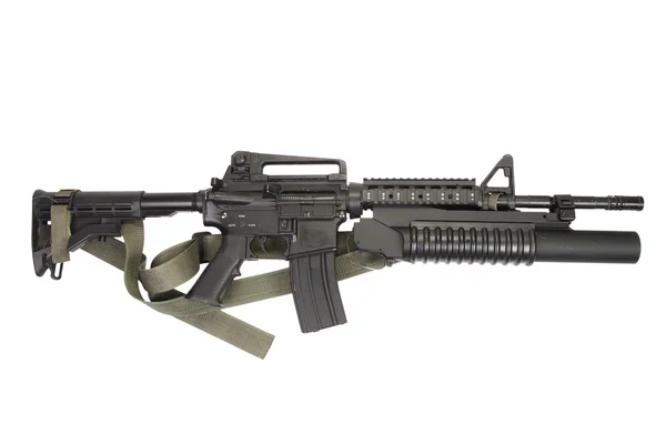 M4 carbine with M203 grenade launcher — Stock Photo, Image