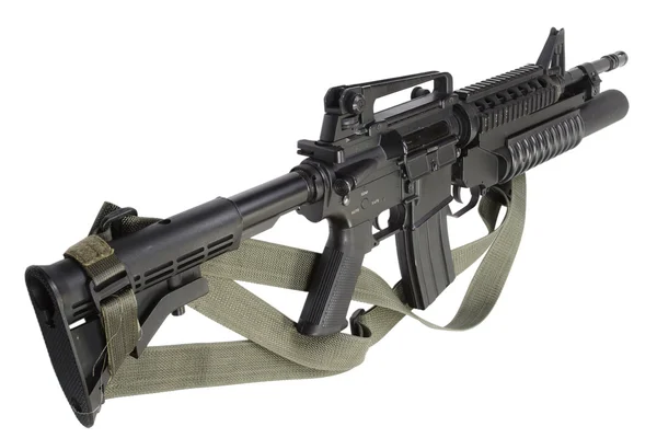 Karabinek M4 z granatnikiem M203 — Zdjęcie stockowe