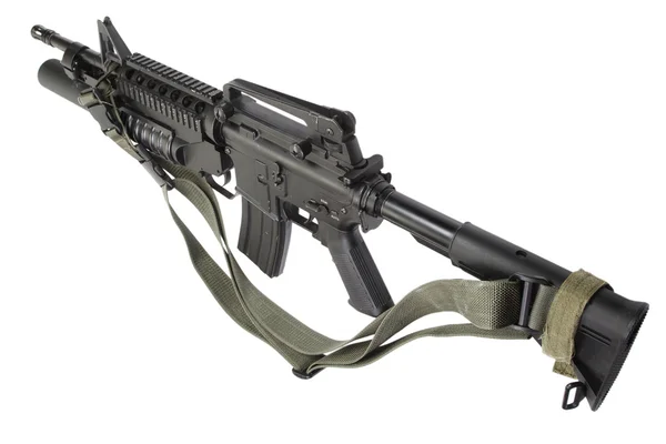 M4 carbine with M203 grenade launcher — Stock Photo, Image