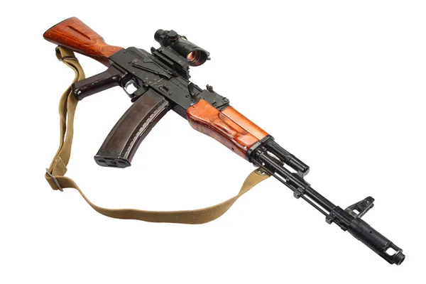 Kalashnikov ak 47 con vista ottica — Foto Stock