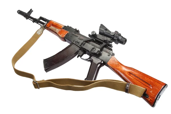 Kalashnikov ak 47 con vista óptica —  Fotos de Stock