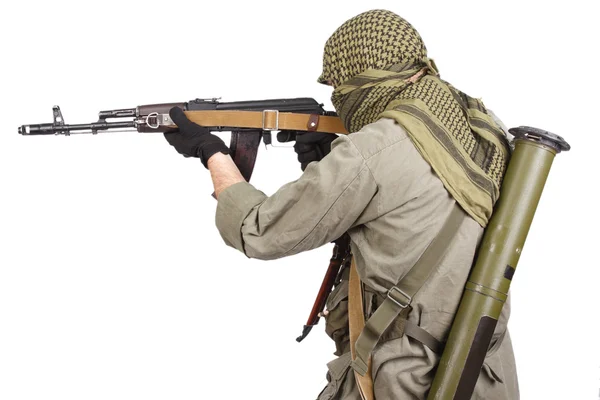 Повстанської з АК-47 — стокове фото