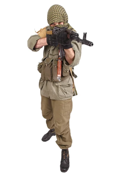 Rebel with AK 47 — Stock Photo, Image