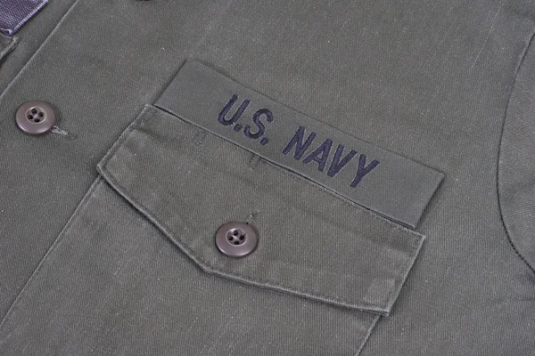 우리 해군 빈 개 태그와 유니폼 — 스톡 사진