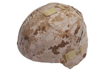 us marines kevlar helmet with desert camouflage cover clipart
