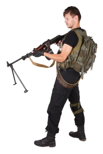 Mercenary with RPG gun — Stock Photo, Image