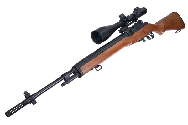 Sniper rifle with scope — Stock Photo, Image