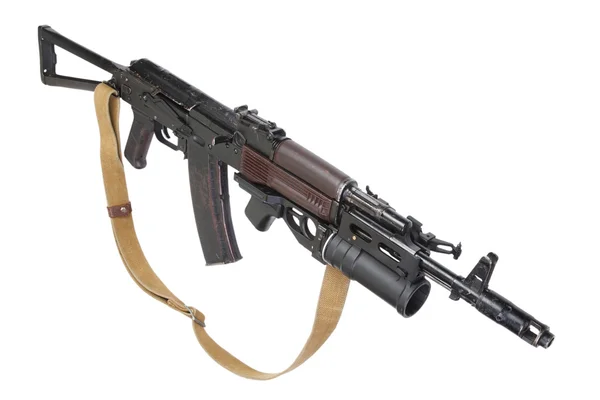 Kalashnikov ak med gp-25 granatkastare — 图库照片