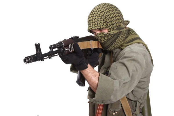 Rebel with AK 47 — Stock Photo, Image