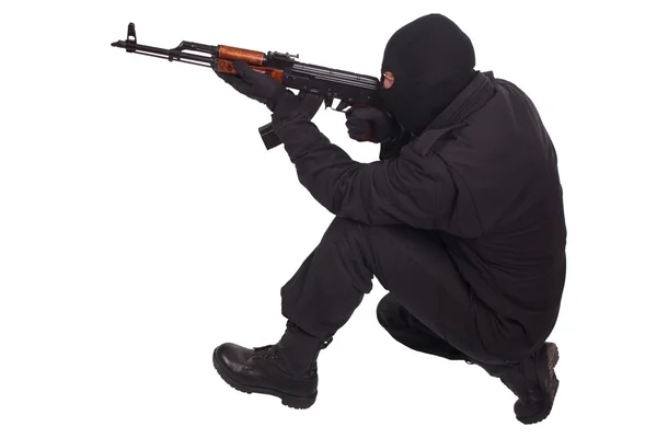 Insurgente com AK 47 — Fotografia de Stock
