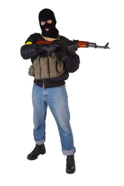 Insurgent with AK 47 — Stock Photo, Image