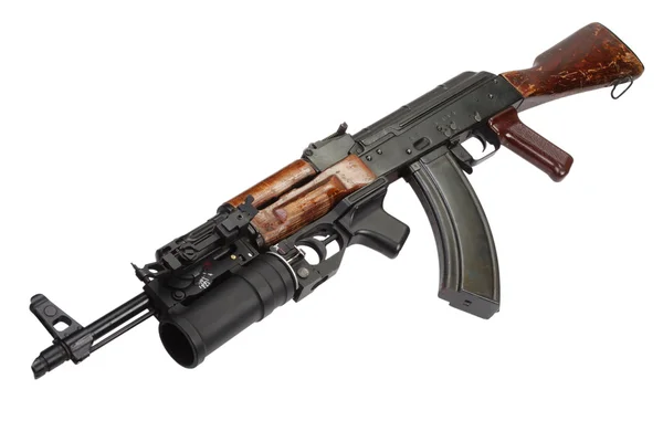 Kałasznikow Ak 47 z granatnika Gp-25 — Zdjęcie stockowe