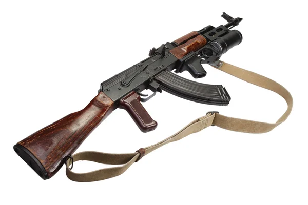 Kałasznikow Ak 47 z granatnika Gp-25 — Zdjęcie stockowe