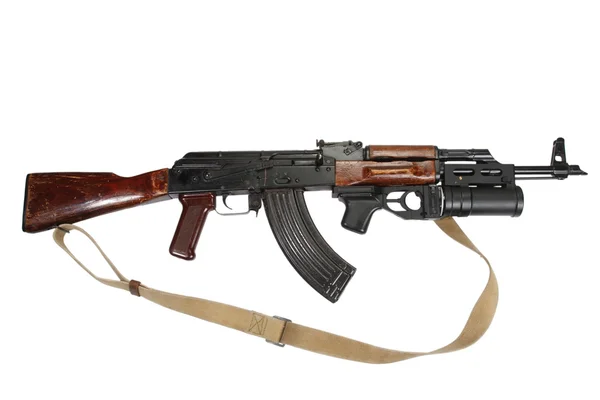 Kałasznikow Ak 47 z granatnika Gp-25 — Zdjęcie stockowe