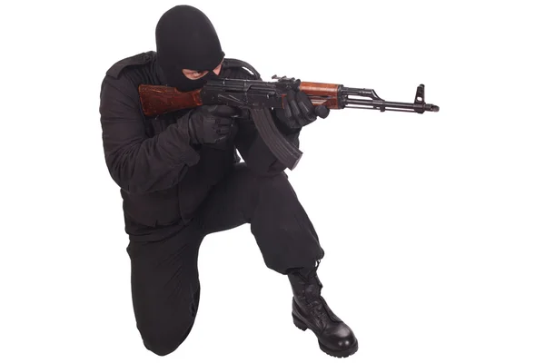 Man with AK 47 — Stock Photo, Image