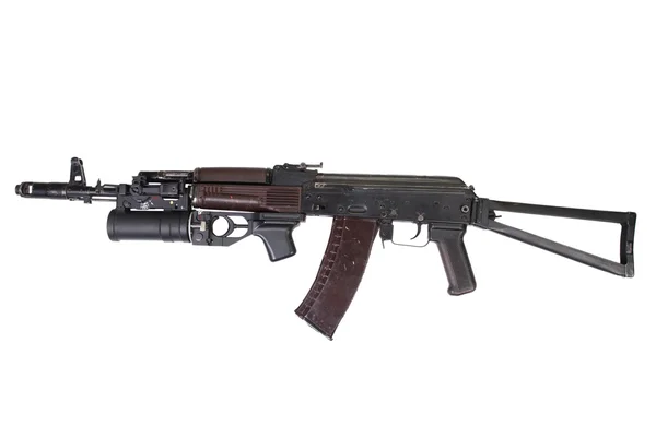 Kalaşnikof Ak 74 Gp-25 el bombası ile — Stok fotoğraf