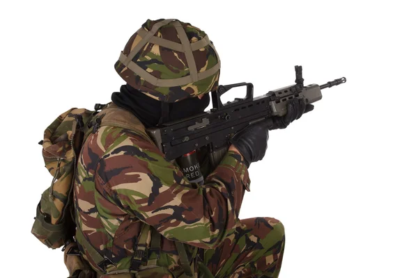 Soldado del Ejército Británico en camuflaje —  Fotos de Stock