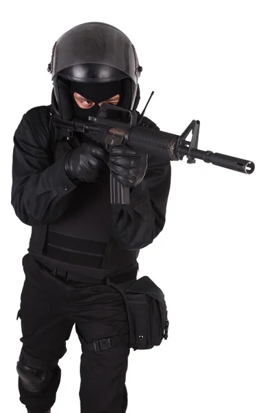 Bereitschaftspolizist in Uniform — Stockfoto