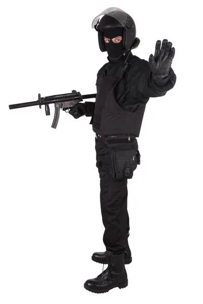 Riot rendőr egyenruhát — Stock Fotó