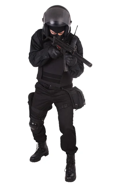 Riot police officer in uniform — Stock Photo, Image