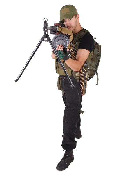 Mercenary with RPG gun — Stock Photo, Image