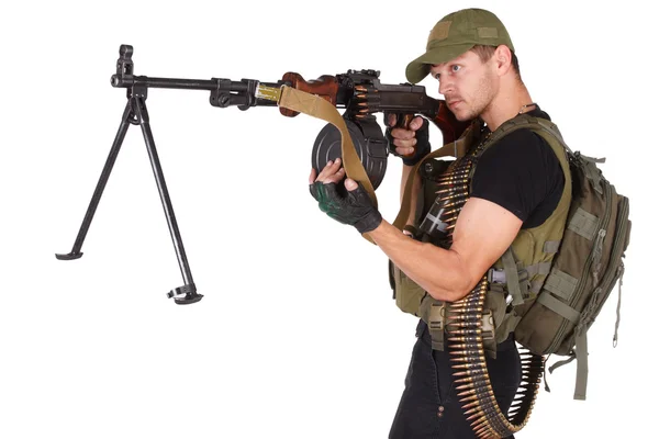 Mercenario con pistola RPG — Foto Stock