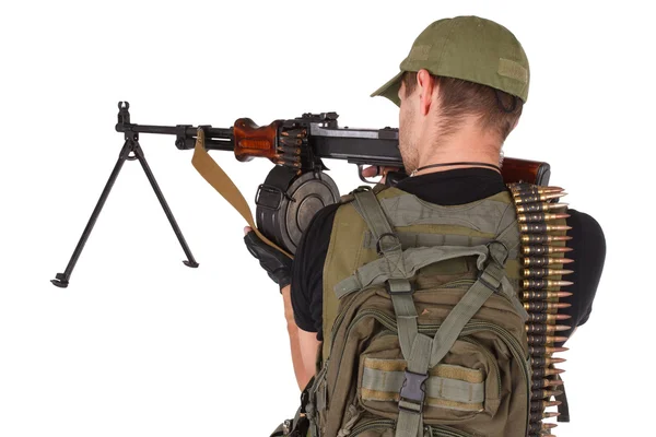 Mercenary with RPG gun — Stock Photo, Image