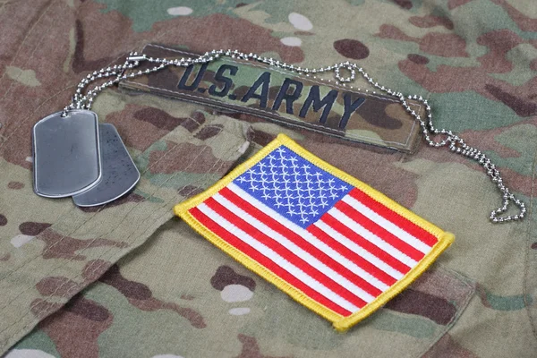 Us army camouflaged uniform — Stockfoto
