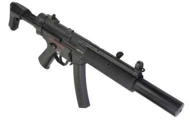 submachine gun MP5 with silencer  clipart