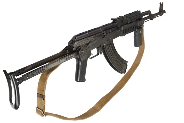 Kalašnikov Ak-47on bílé pozadí — Stock fotografie