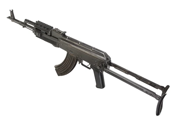 Kalashnikov AK-47on fundo branco — Fotografia de Stock