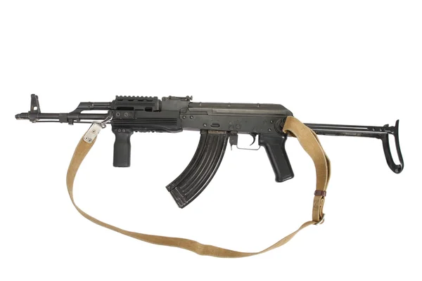 Kalashnikov AK-47on fundo branco — Fotografia de Stock