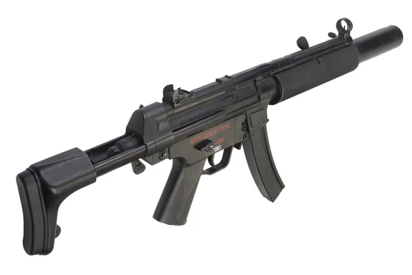 Submetralhadora MP5 com silenciador — Fotografia de Stock