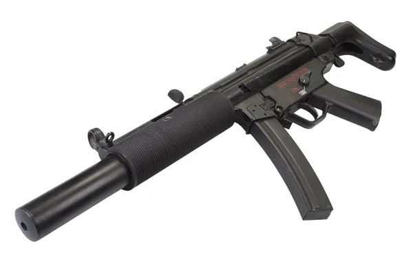 Maschinenpistole mp5 mit Schalldämpfer — Stockfoto