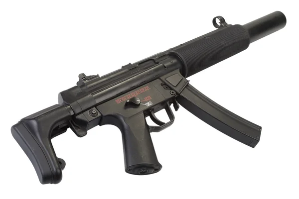 Mitragliatrice MP5 con silenziatore — Foto Stock