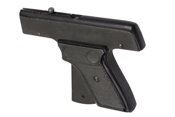 Starting pistol on white — Stock Photo, Image