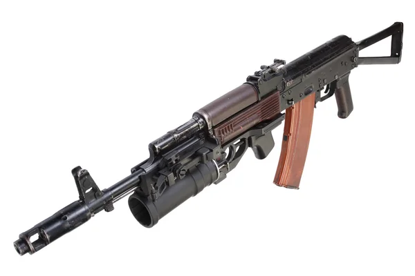 Kalashnikov AK 74 com lançador de granadas GP-25 — Fotografia de Stock