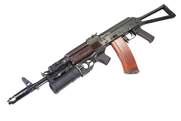 Kałasznikow Ak 74 z granatnika Gp-25 — Zdjęcie stockowe