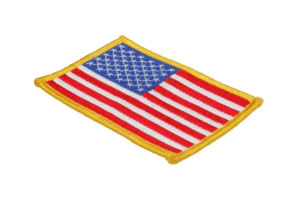 Flaga nas jednolite odznaka — Zdjęcie stockowe