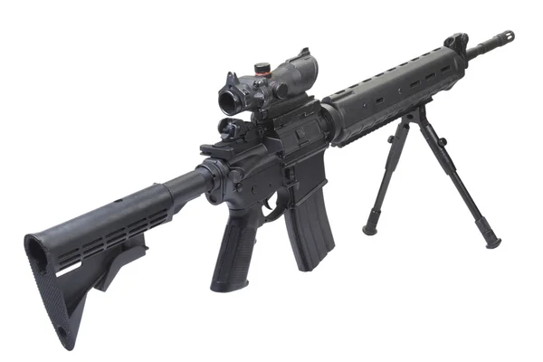 Sniper rifle with bipod — Stock Photo, Image