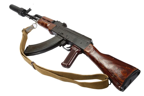 Kalashnikov con silenziatore — Foto Stock